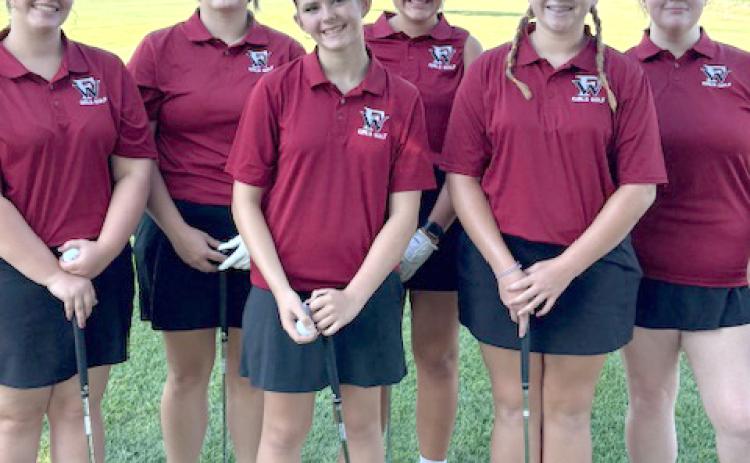 Fullerton's girls golf team kicked off the season at the Central City 3-man Scramble. Photo provided