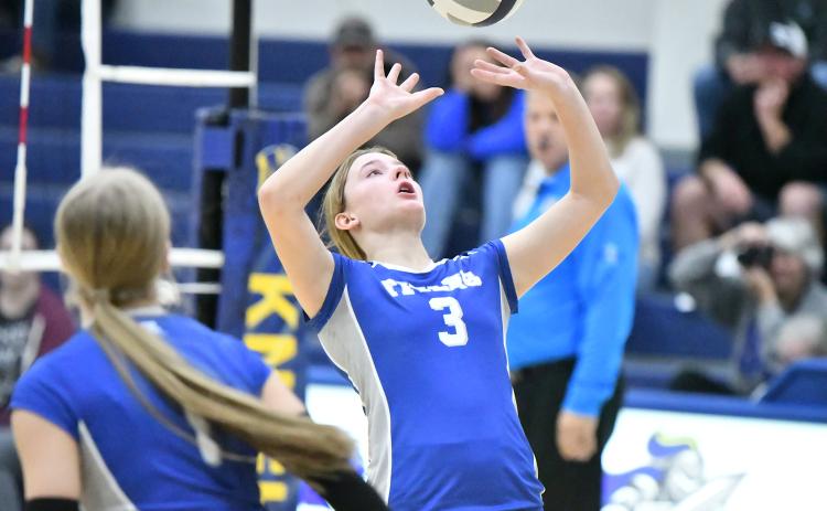 Callie Held had a team-high 15 assists against Nebraska Lutheran. NCJ photo by Rick Holtz