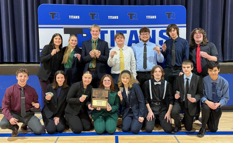 The Twin River speech team won the district title for the fourth time in five years. NCJ photo by Rick Holtz