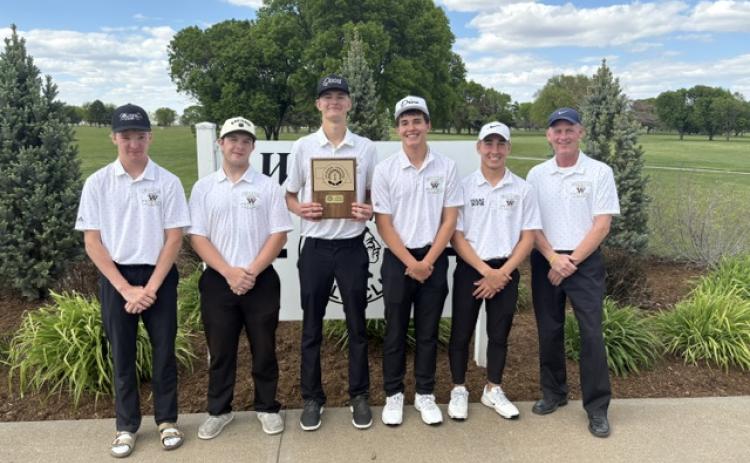 Fullerton took home some hardware after all five golfers finished in the top 10 for the Goldenrod Conference meet last week at Indianhead Golf Course. Photo provided