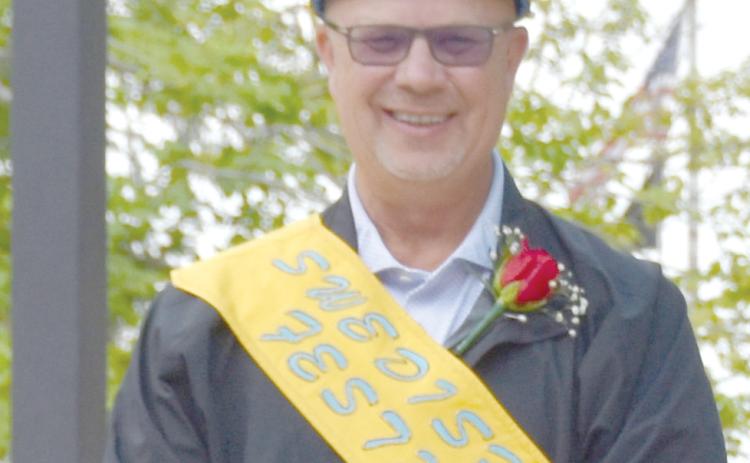 Fullerton grad Steve Dubas was crowned king at the Swedish Festival on Friday. NCJ photo by Beth Sparrow