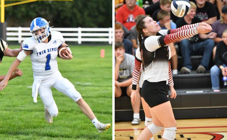 Fullerton’s Georgia Bridger and Twin River’s Colsten Rodriguez led by example on the field and court this year and have been named the NCJ Athletes of the Year. NCJ file photos