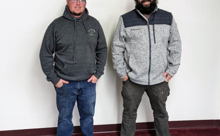 Pictured above: (left to right) K.C. Rieken, Mayor and Riley “Goob” Lane, City Council