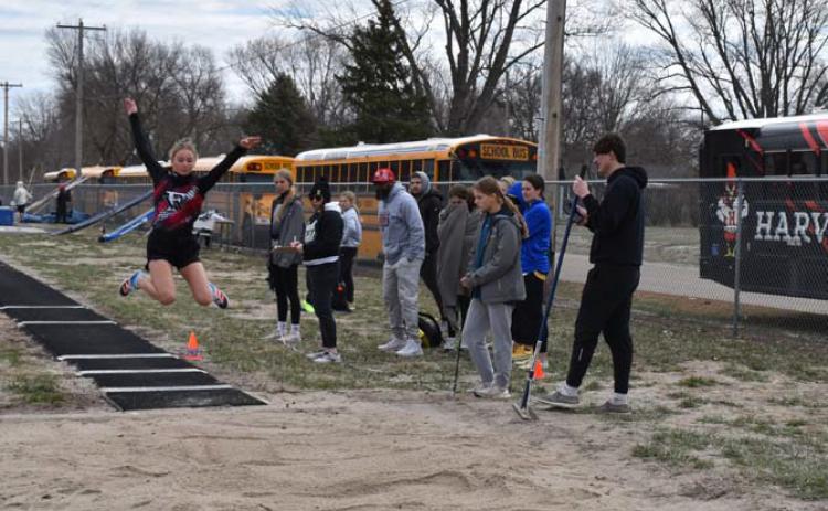 TEAGAN GONSIOR Broke the meet record in long jump with a jump of 17’0.5 Picture credit: Carla Wetovick