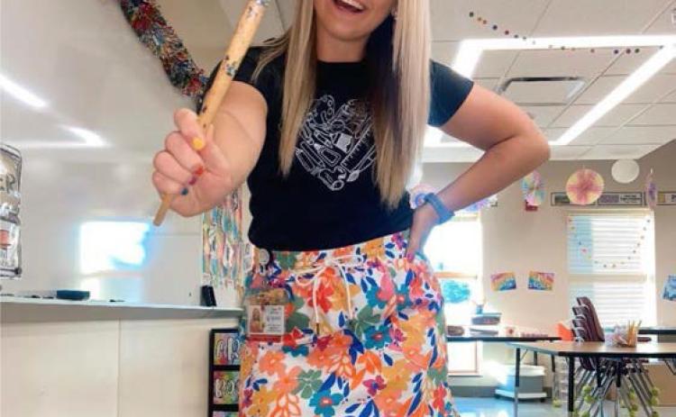 Kameran Dostal has been selected as the 2023 NATA Elementary Art Educator of the Year. Photo provided