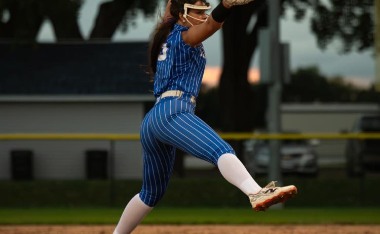 Caylyn Zoucha gave up 2 hits in 3 innings of relief work on Monday. She struck out 2 batters. NCJ photo by Jen Johnson