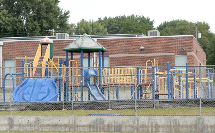 Twin River Schools are deciding what to do with their 23-year-old playground equipment. NCJ photo by Rick Holtz