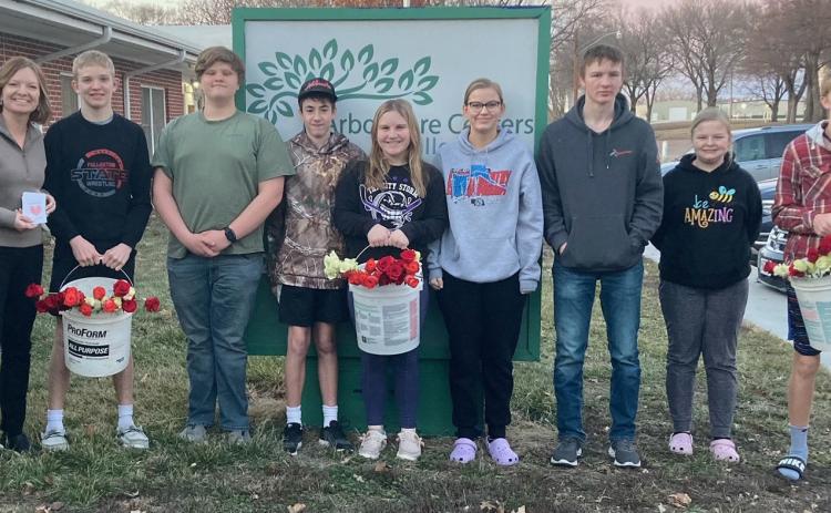 Junior Leaders play Cupid, spread Valentine cheer