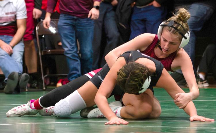 Taylor Cook went 3-0 at the Sandhills Thedford Knights Invite on Saturday. NCJ photos by Melissa Aaberg