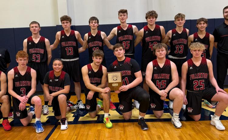Fullerton finished as the runner-up in this year’s Goldenrod Conference Tournament. The Warriors defeated Palmer 65-20 and Central Valley 49-47 before falling to Archangels Catholic 47-22 in the finals. NCJ photos by Rick Holtz