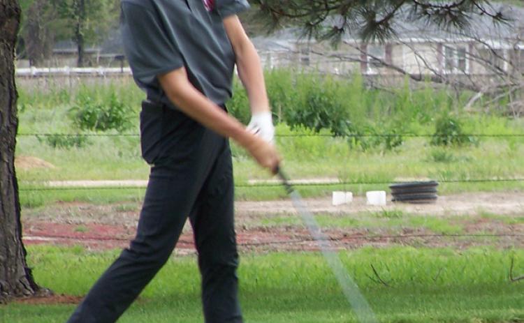 Tate Wood finished the day with a team-best 97. Photo provided