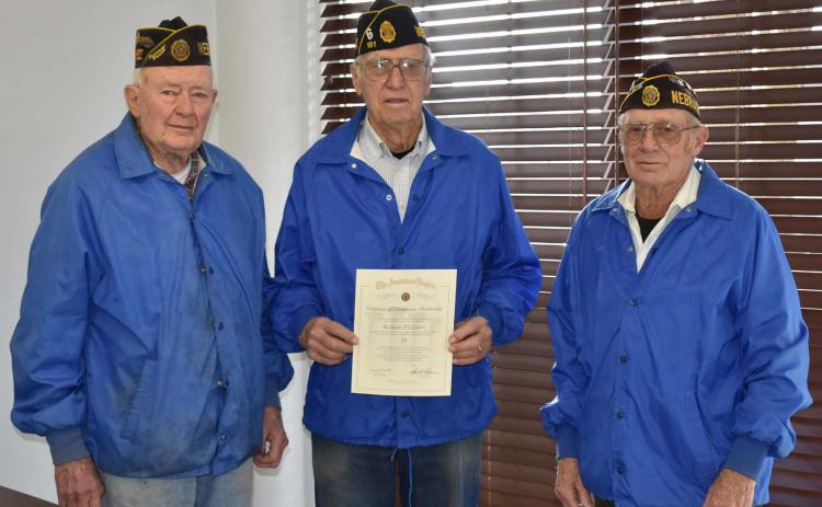 Ulferts Awarded with Legion, Auxiliary Continuous Membership for 70 Years