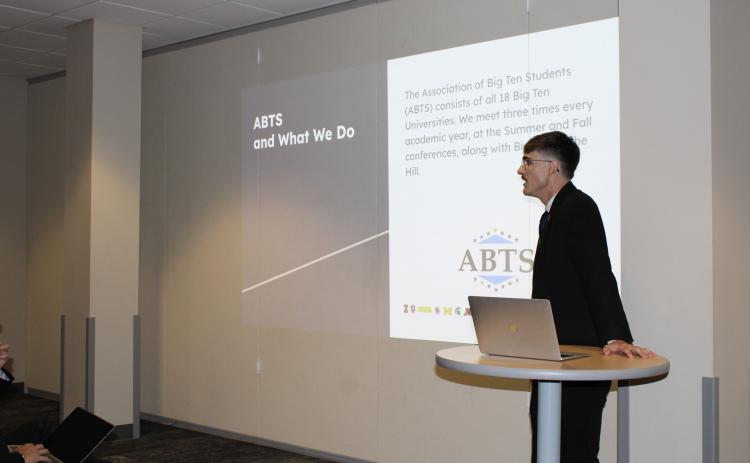 Twin River graduate Trey Quick leads the Association of Big Ten Students, giving a voice to students from Lincoln to Washington. Photo provided