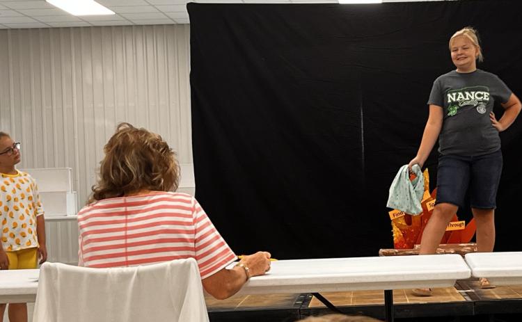 The 4-H Showcase kicked off on Tuesday morning at the Nance County Fairgrounds with the Fashion Show. The showcase continues all week in Fullerton. NCJ photos by Amarha Bridger