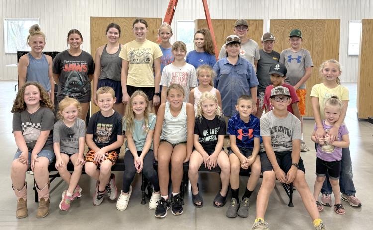 There was plenty of help on Monday to clean up the fairgrounds. Photo provided