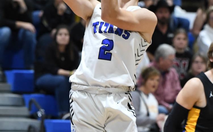 Corbin Rodriguez scored 10 points on Saturday against Shelby-Rising City. NCJ photo by Rick Holtz