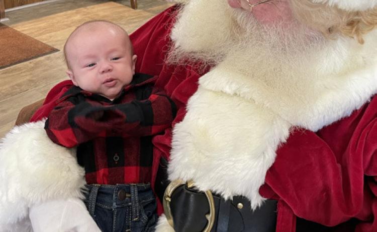 Old Fashion Christmas Santa meeting