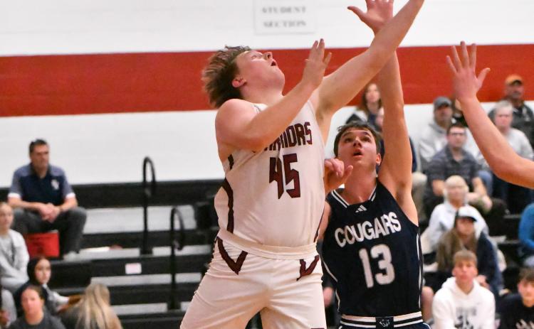 Senior Jaxson Gustafson finished with 6 points last week against Central Valley. NCJ photo by Rick Holtz