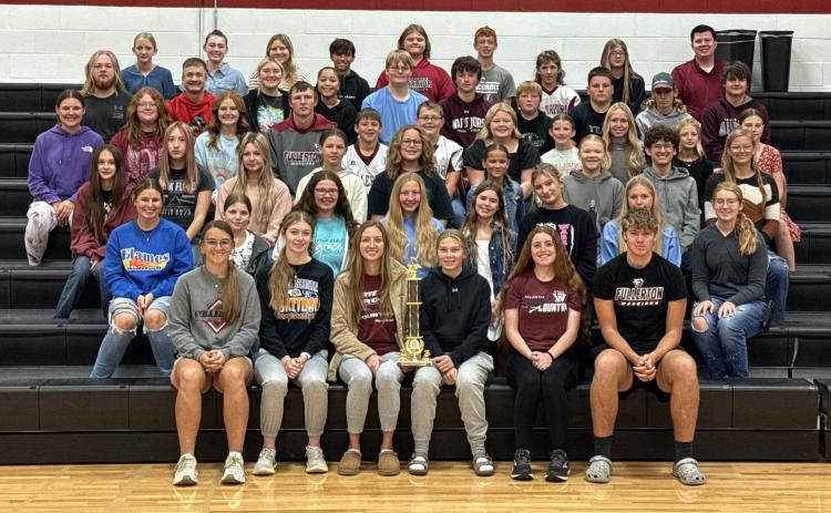 Fullerton’s marching band placed second at the Harvest of Harmony competition. Photo provided