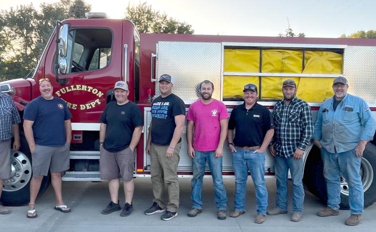 Firefighters visit Valley View for cookout