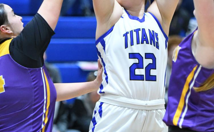 Clara Preister finished with 10 points and 9 rebounds against Hampton. NCJ photo by Rick Holtz