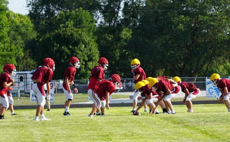The football team held their Sports Drink Scrimmage. NCJ photos by Cathy Cook