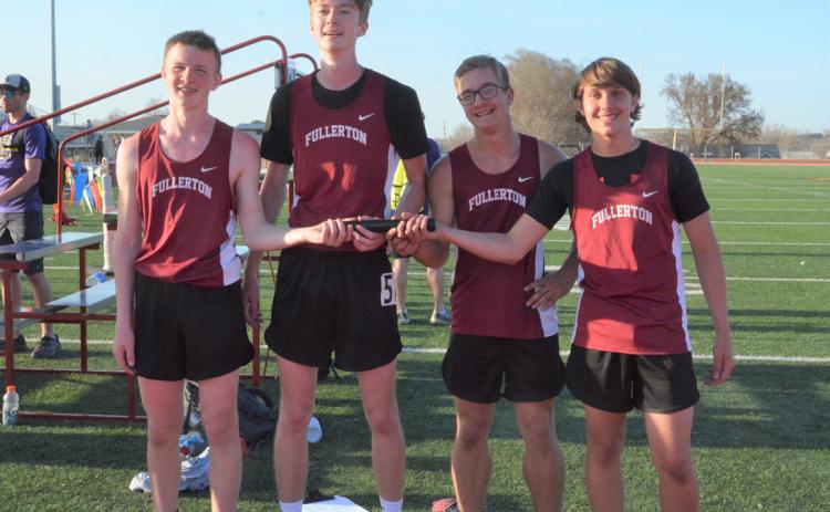 Jr. High Track Relay Breaks Record