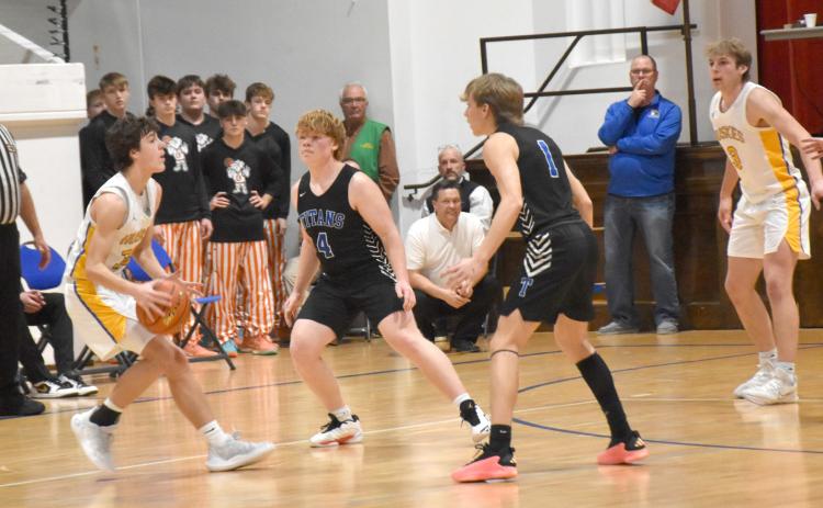 Twin River got a bit of revenge last week, beating Shelby-Rising City 46-44 in the consolation round of the Crossroads Conference Tournament on Tuesday. The win avenged a 2-point loss from the second game of the season. NCJ photo by Beth Sparrow