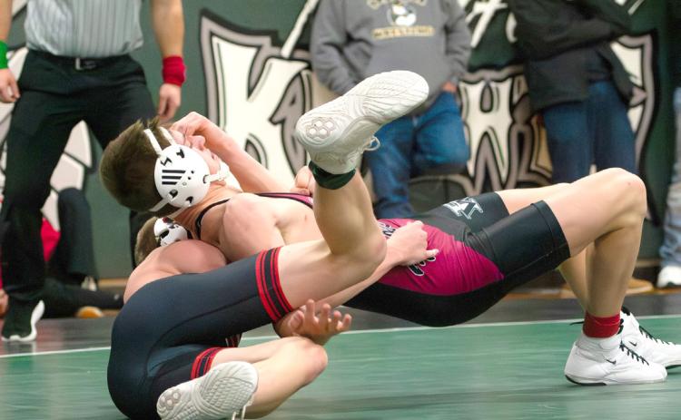 Tucker Smith finished second at 150 pounds on Saturday. NCJ photo by Melissa Aaberg