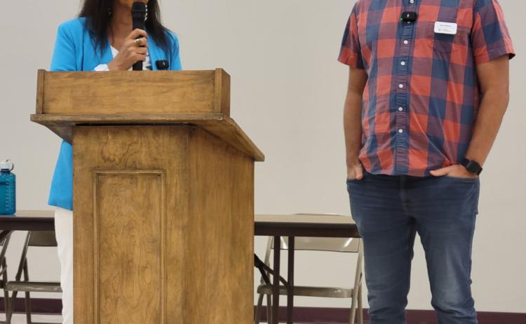 Judi gaiashkibos, executive director of the Nebraska Commission on Indian Affairs, and Dave Williams, Nebraska State Archaeologist, provide an update on the lost cemetery.