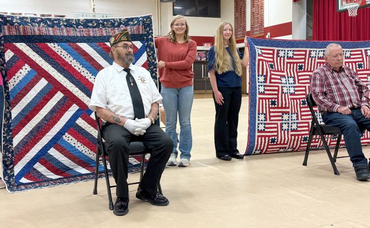 Quilts of Valor presented at Fullerton Veteran’s Day Program