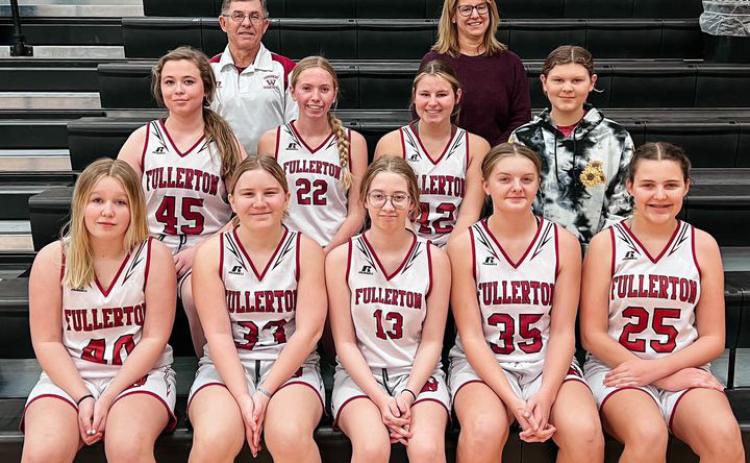 Top Row: Coaches Randy Cox and Shelli Horacke Second Row: Kiera Bremer, Emilyn Kurz, Sami Sullivan, Savannah Koepejtka; Bottom Row: Charlize Sensenig, Reese Dubas, Kori Konwinski, Addi Coe, and Lylla Sabata Picture by Laura Sabata