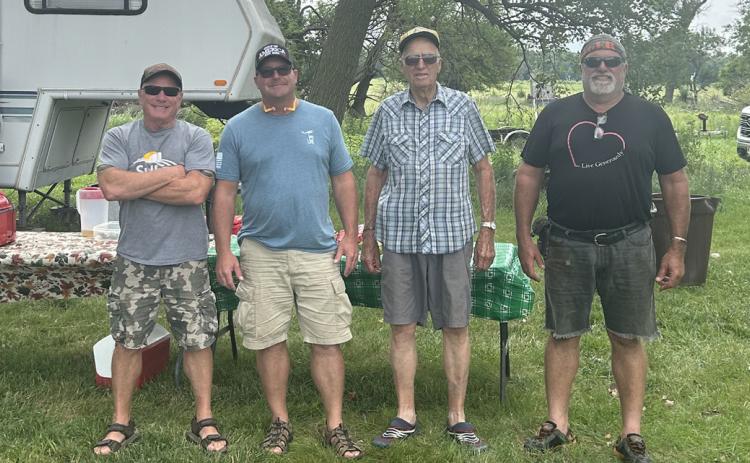 Mike Sullivan, John Sullivan, Paul Ulferts, Mark Ulferts gave rides to veterans on airboats.