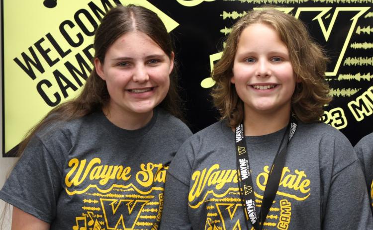 Lylla and PJ Sabata recently returned from the Wayne State Music Camp. Photo provided