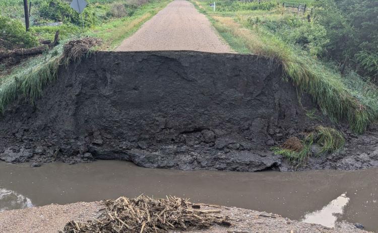 Nance County Highway crews are working to repair sections of the county’s 700 miles of dirt and gravel roads. The roads sustained damage following last month’s heavy rain and flooding. Photos provided