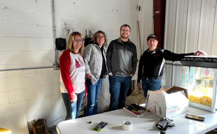 A few of the Fair Board Members Pictured above: left to right Shelli Horack, Teresa Dodds,Skylar Sharp and Art Mach