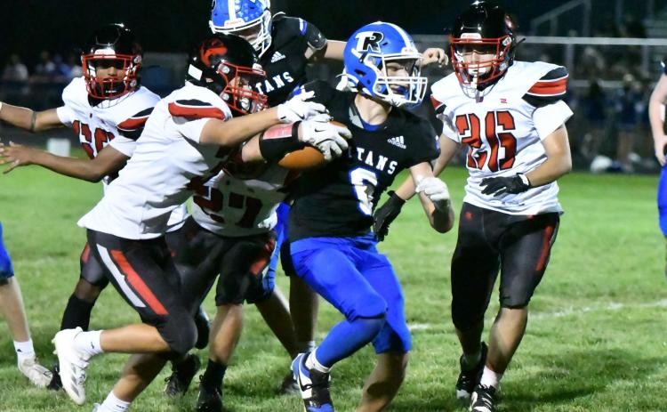 Braxtin Fowler carried the ball 9 times for 31 yards and a touchdown on Friday. NCJ photo by Rick Holtz