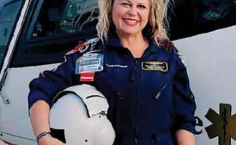 DENELL RHINEHART, of Fullerton has been a paramedic for 10 years and a flight paramedic for 6 years. Photos provided by Lifenet 1-3 Columbus.