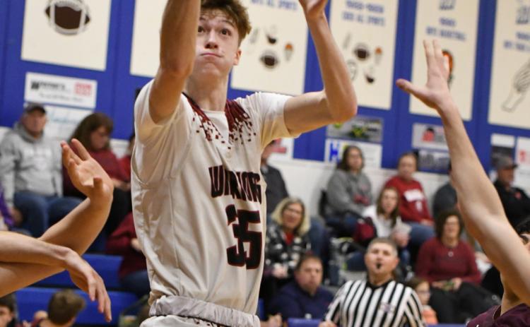 Kane Wetovick averaged more than 20 points per game for Fullerton during the Goldenrod Conference Tournament last week. NCJ photo by Rick Holtz